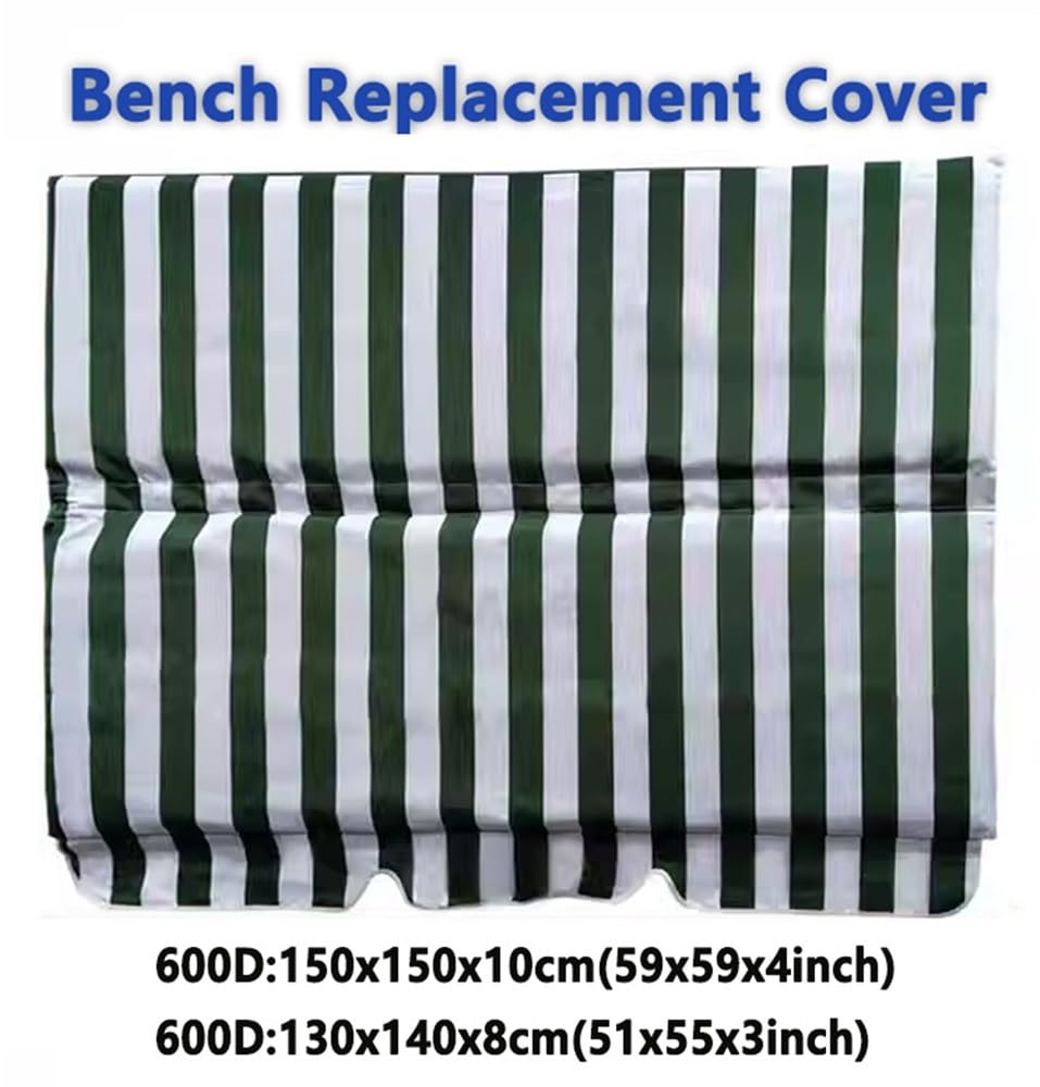 Cojines de Recambio for Columpio, 600D Cojines de Banco for Muebles de Exterior, for Cambiar la Funda de los Cojines del Columpio del Porche(150x150x10cm(59x59x4inch))