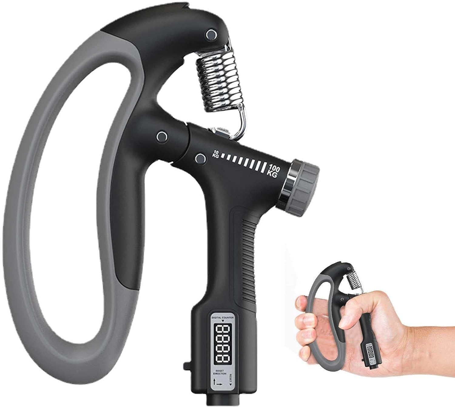 COOLBABY 10100kg Adjustable Hand Grip Strength Fitness Heavy Duty Grip