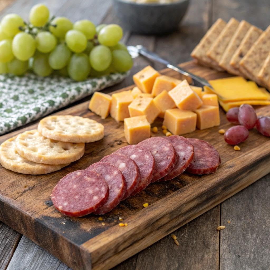 Hickory Farms Party-Size Signature Beef Summer Sausage, 26 ounces | Great for Snacking, Gifts, Entertaining, Charcuterie, Ready to Eat, High Protein, Low Carb, Keto, Gluten Free, 100% Beef