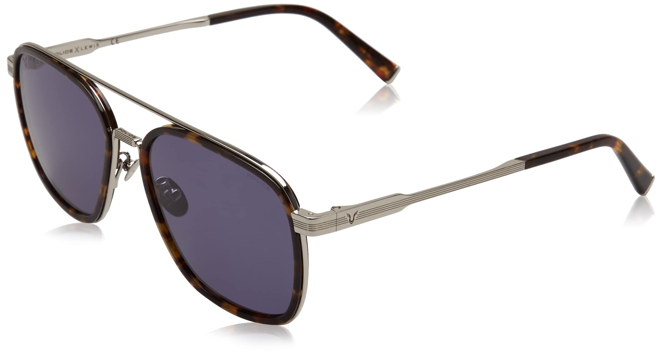 Police Women's Dark Splc49 Lewis 21 Havana Sunglasses