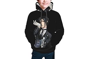 Black Anime Butler Hoodie for Stylish Youth