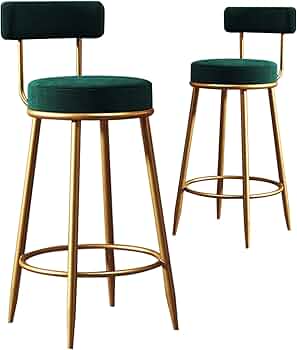 Amazon｜65cmキッチンスツール2個セット、背もたれ付きハイスツール