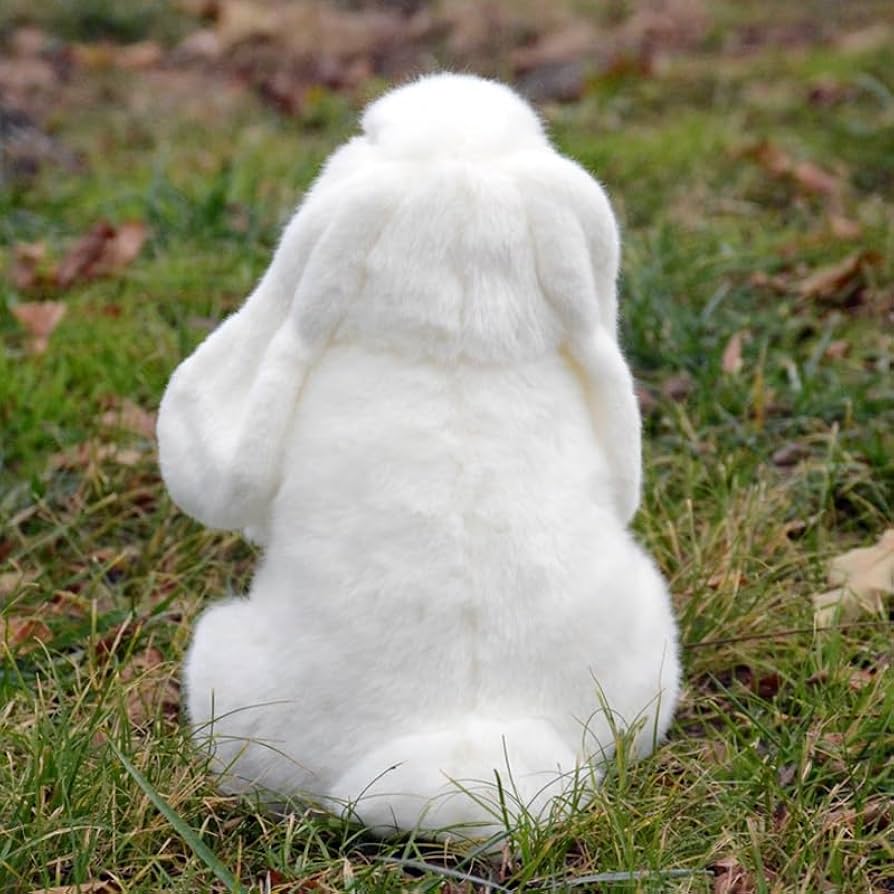 Amazon.co.jp: シミュレーションかわいい大きな白いウサギの