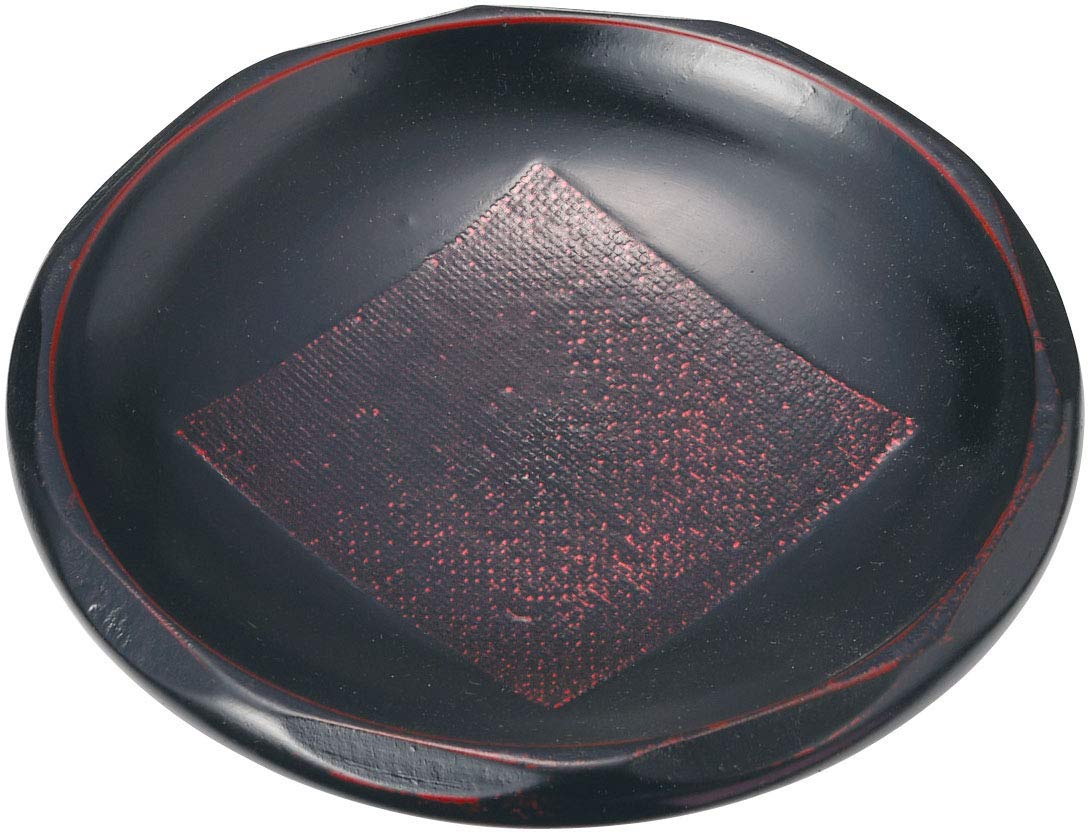 Amazon.co.jp: 阿瀬真三商店 皿 小粋銘々皿 4寸 曙 F2304 ブラック