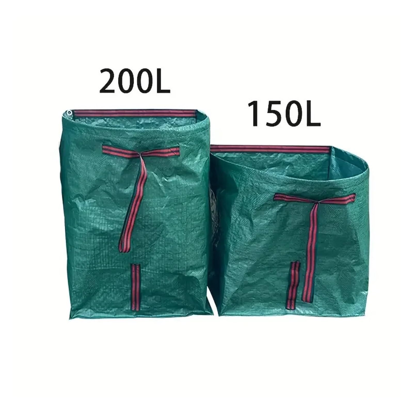 1 bolsa semicircular for de hojas, recogedor ramas for exteriores y recolección malas hierbas for jardín, ligera(150L)