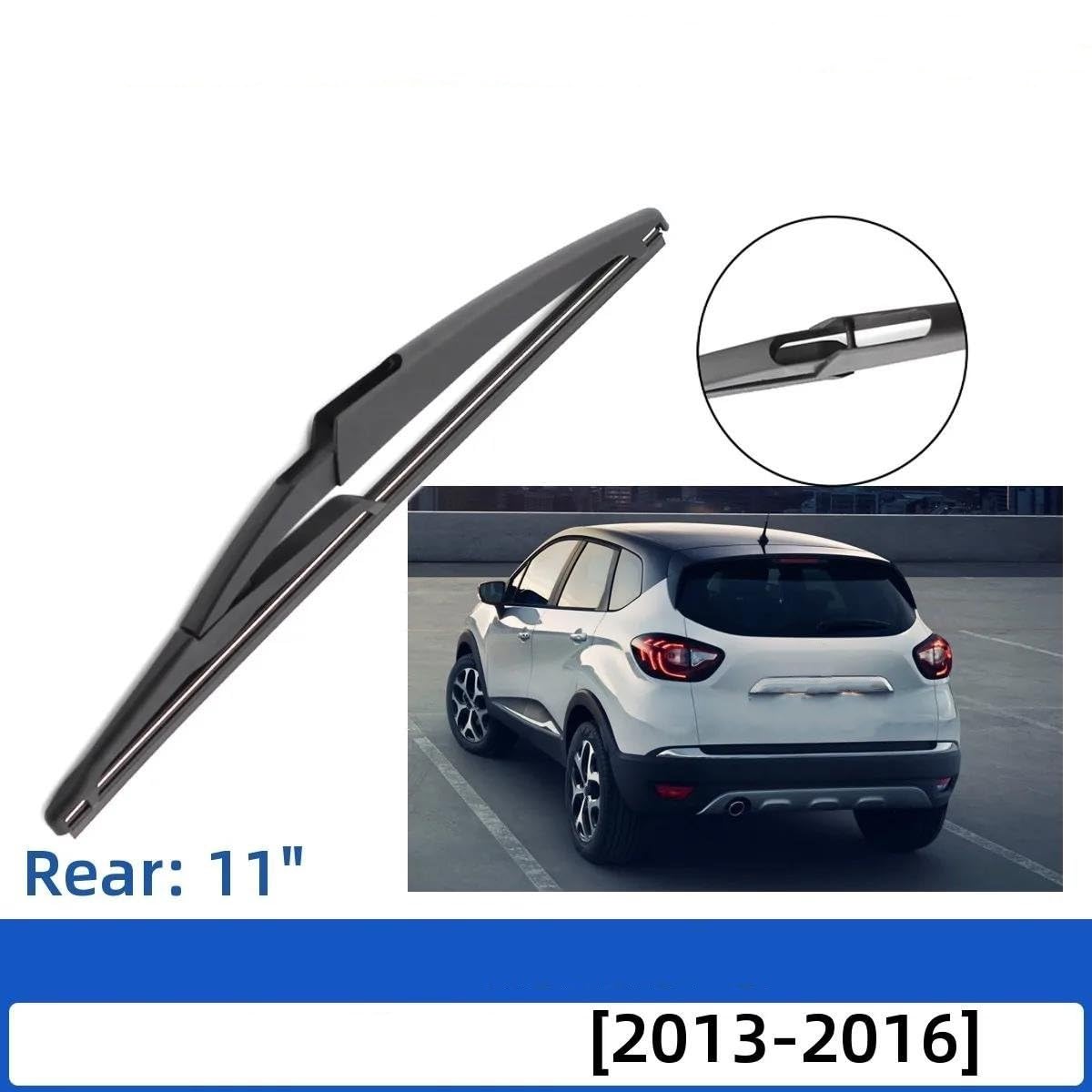 Tergicristalli per auto Per Renault per Captur Kaptur 2013-2016 26"+14"+11" Spazzole tergicristallo anteriori e posteriori Parabrezza Parabrezza Finestrino