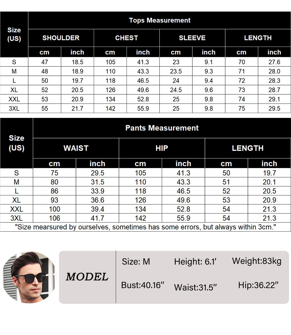 Herren 2-Teilig Waffelstrick Trainingsanzug Set Kurzarm T-Shirt & Shorts Freizeit Sommer Loungewear Outfit