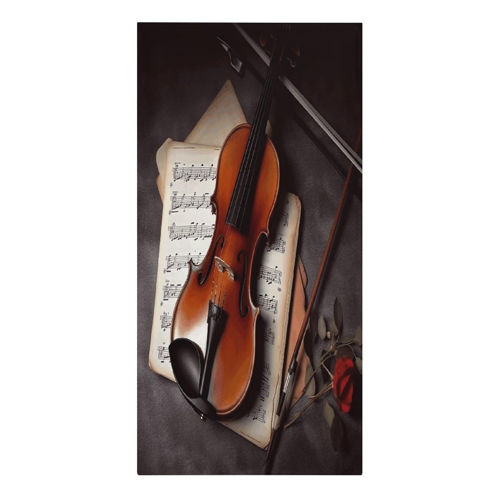 VstaDank Violin Sheet Music Beach Towel Microfiber Oversized Beach Blanket Super Absorbent Soft Pool Bath Towel Sand Free Quick Dry Travel Towels Gifts for Yoga Sports Adults 30" X 61"