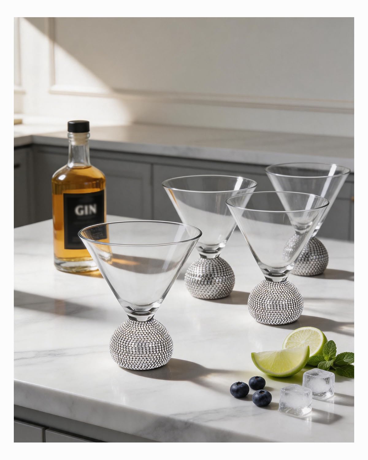Elegant Stemless Champagne Glasses - Set of 4 -10 Elegant Stemless Champagne Glasses - Set of 4 -10