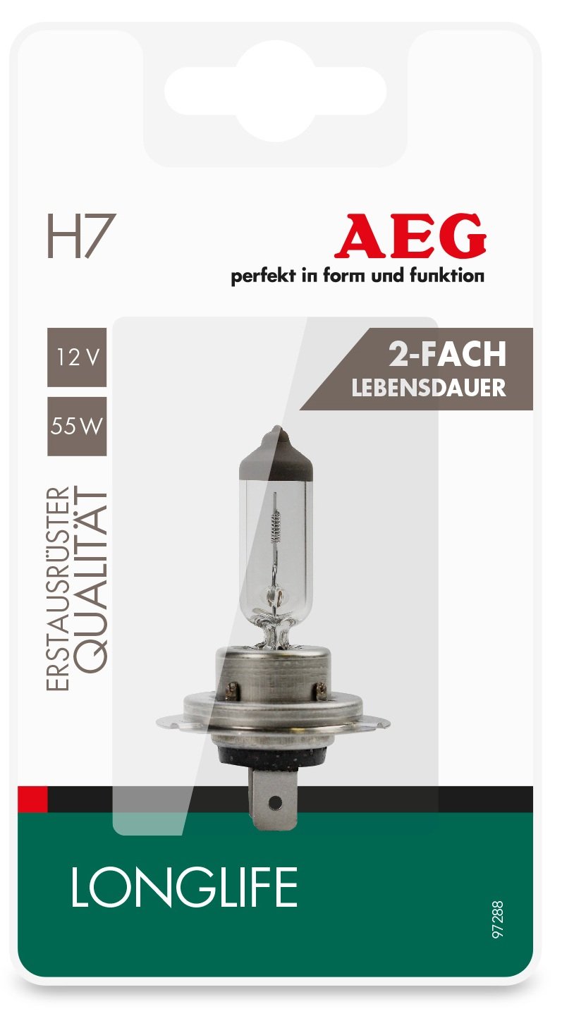 AEG Automotive 97288 Light bulb Longlife H7, PX26d, 60/55W, 1 piece