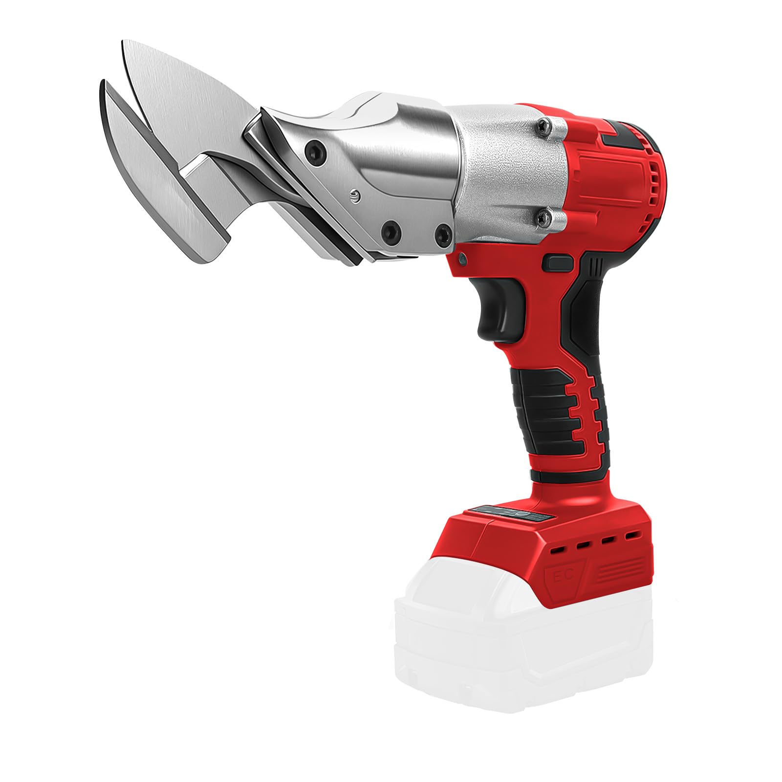 Cesoie per Lamiera senza fili compatibili con Milwaukee M18 18V batteria, testa rotante a 360 gradi max. 2 mm, Forbici Elettriche senza spazzole per lamiere, PVC (senza batteria)
