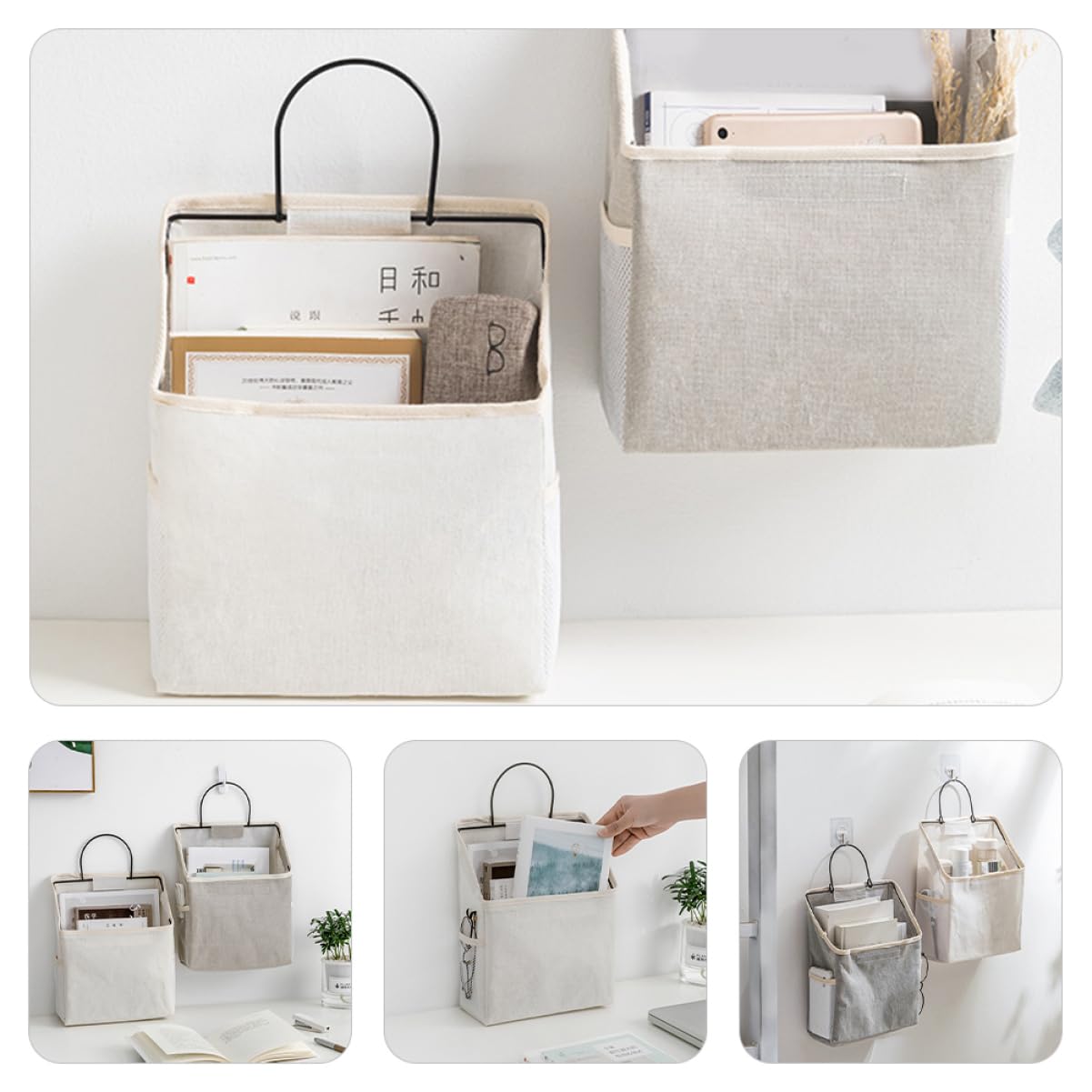 Borsa Portaoggetti Da Appendere Organizer Sopra La Porta Con Tasche Contenitori Dormitorio Bagno Soggiorno Cucina Traspirante Pieghevole