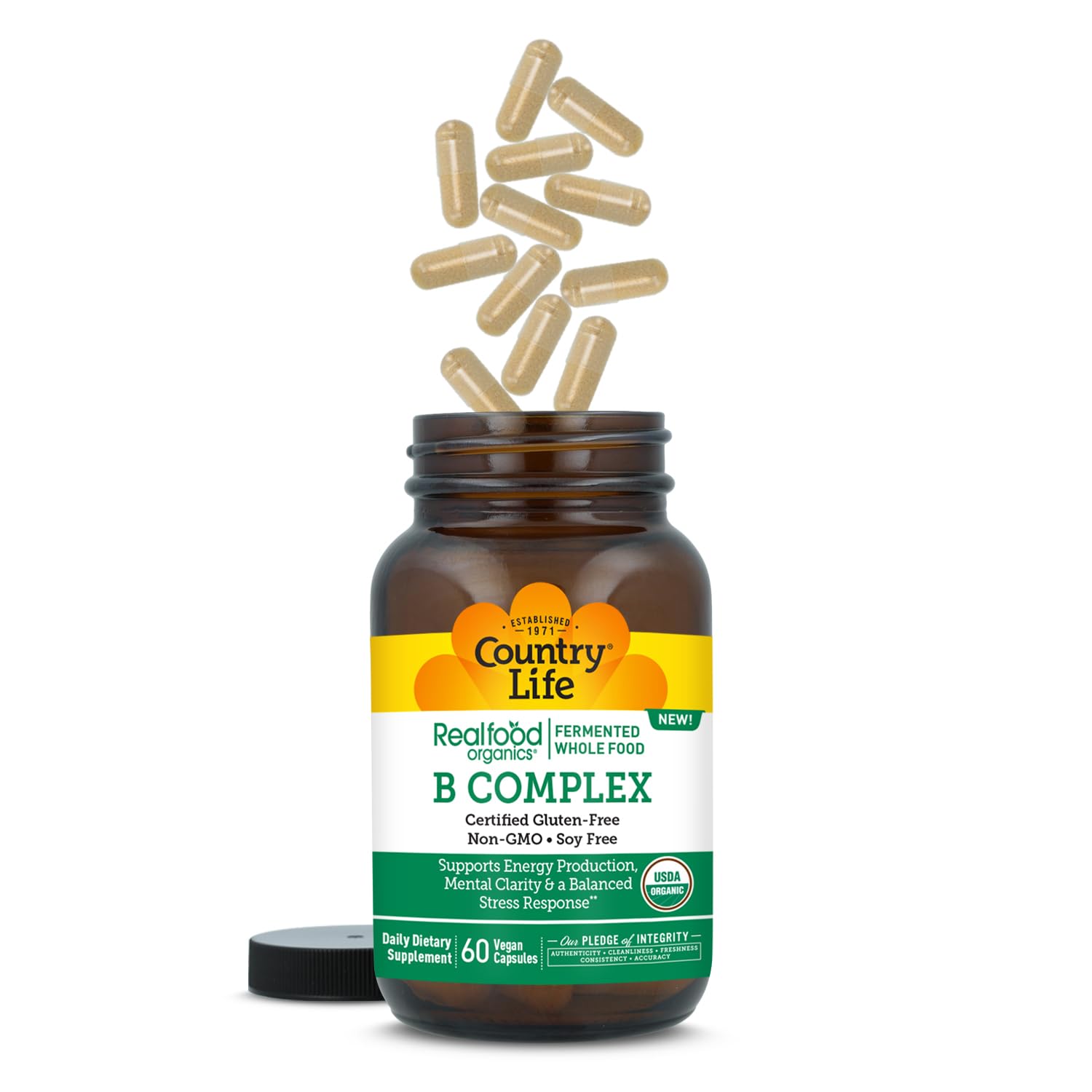 Country Life Realfood Organics B Complex, 60 Vegan Capsules — Amazon image 5