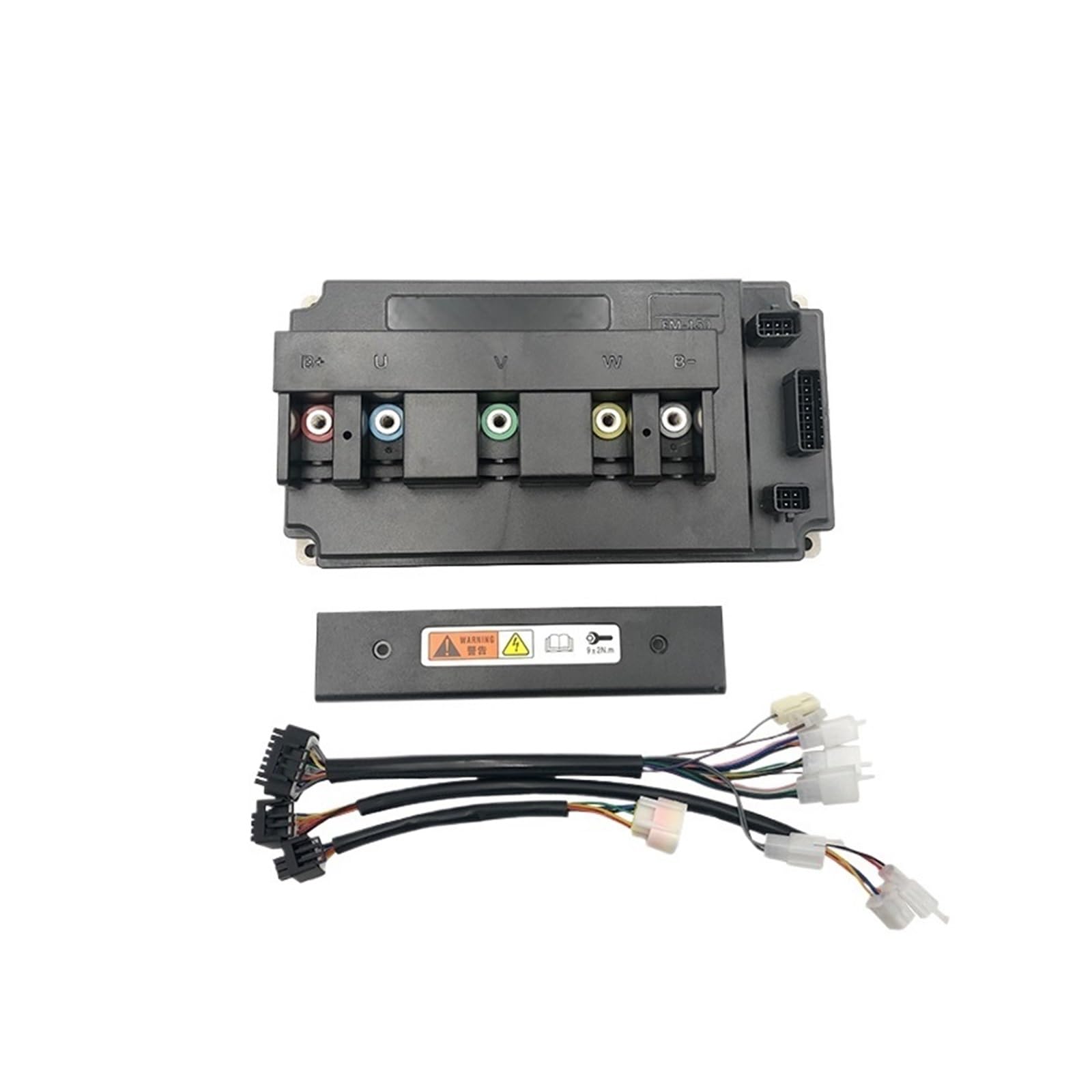 Mid Drive Motor, QS138 72V 100KPH 3000W PMSM Mid Drive Motor with 150A EM-150 Controller and DKD Display T08 Throttle(Sprocket Type)