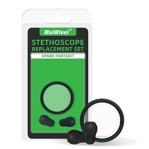 Kit de diafragma y puntas de oído para estetoscopio, compatible con Littman Cardiology. Accesorios de reparación 40022, repuesto para estetoscopios