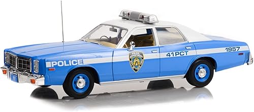 NYPD 1978 Dodge Monaco, azul - Greenlight a escala 19132-118 modelo de automóvil fundido a presión