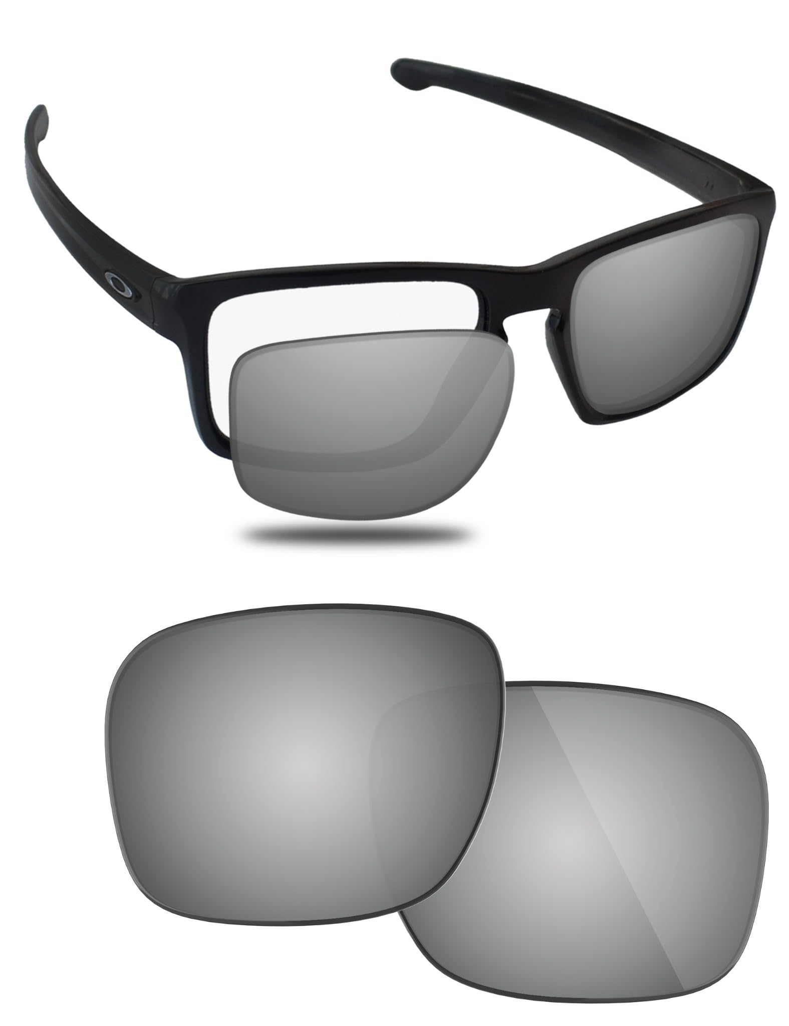 Fiskr Polarized Lenses Replacement Compatible with Oakley Sliver XL OO9341 57mm Sunglasses, Impact Resistant & Perfect Fit