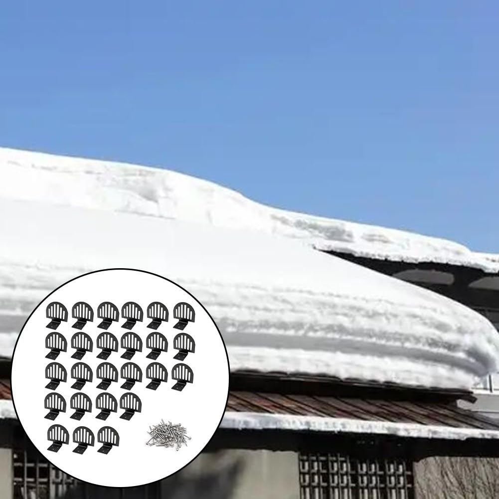 Schneefanghaken Metall Schwarz Rostschutz Beschichtet