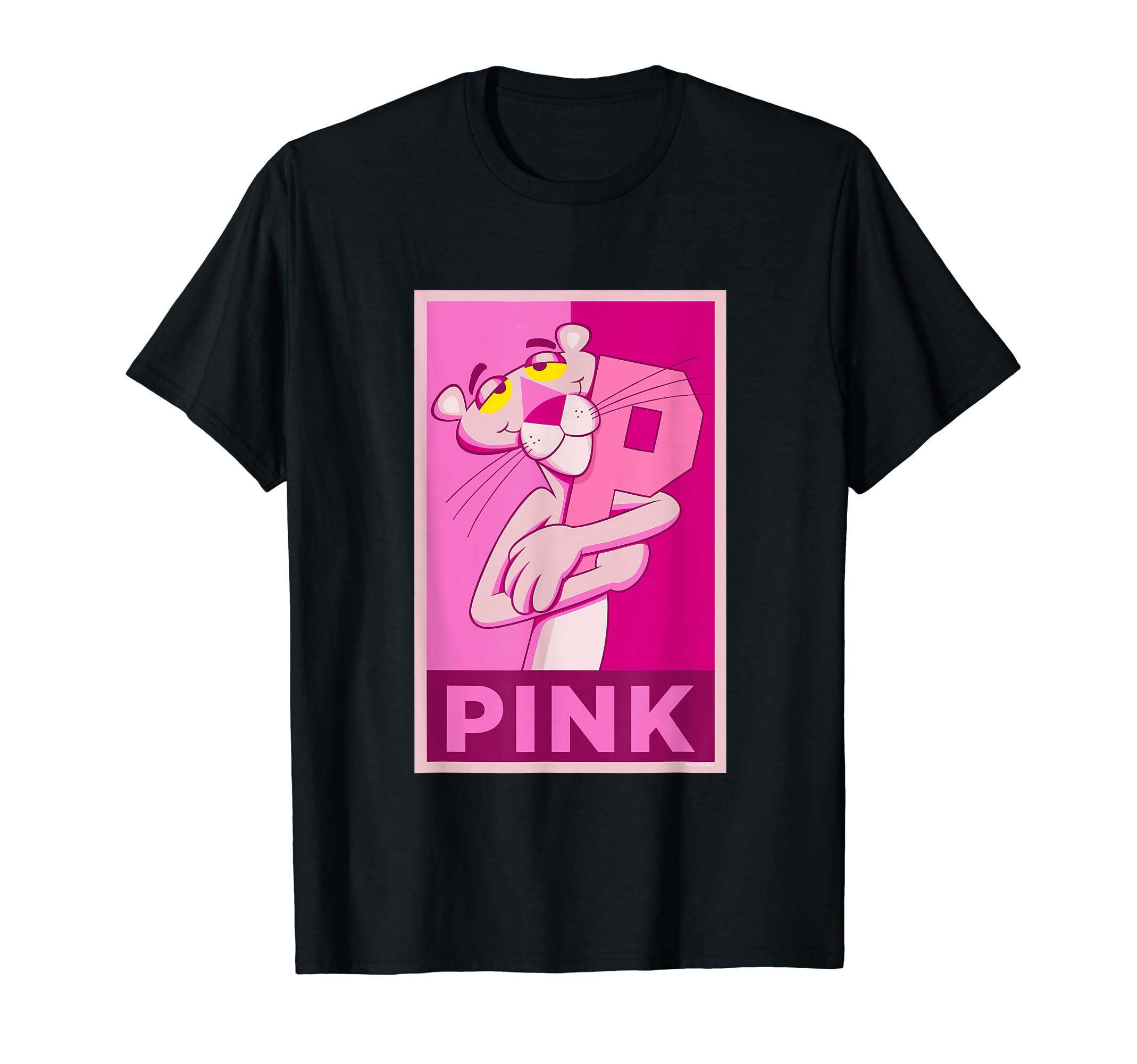 Amazon | ピンクパンサー 「P」の文字を抱く Tシャツ | Tシャツ