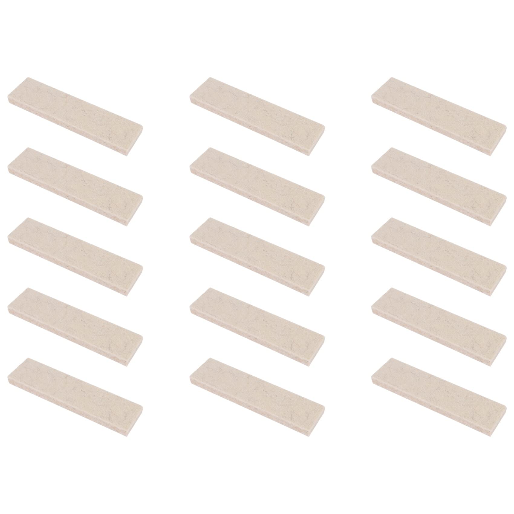 15 Pcs Exercise Bike Brake Pads Wool Felt Resistance Drag Pad for Spinning Bike Brake Pads Replacement Part