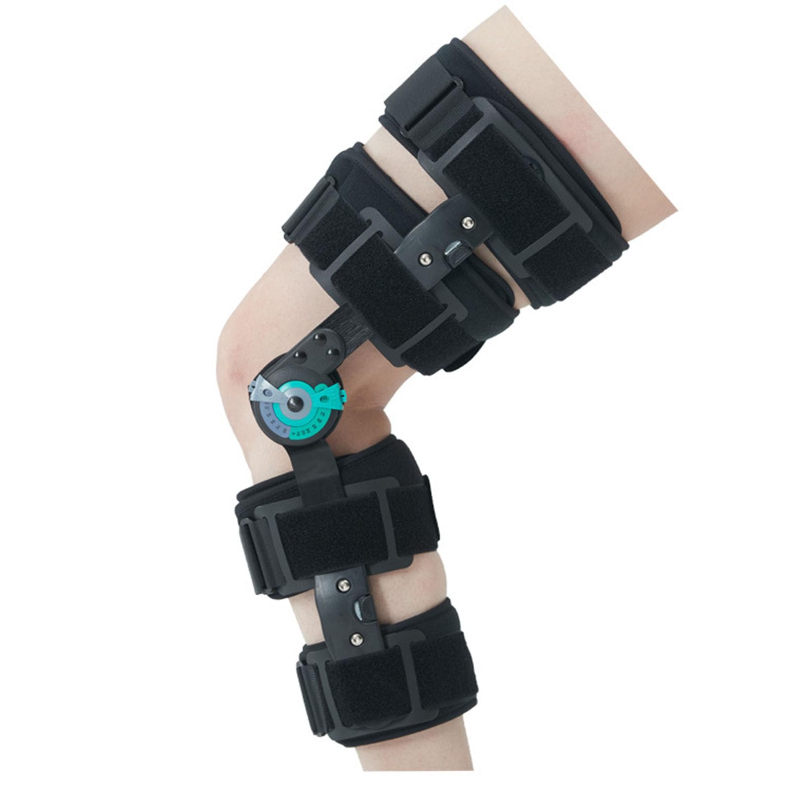 SFKLYU Rodillera con Bisagras, Protector Ortopédico Inmovilizador Estabilizador Inmovilizador de Rodilla, Tirantes para Piernas, Rótula Ortopédica, Rodillera, Inmovilizador de Rodilla