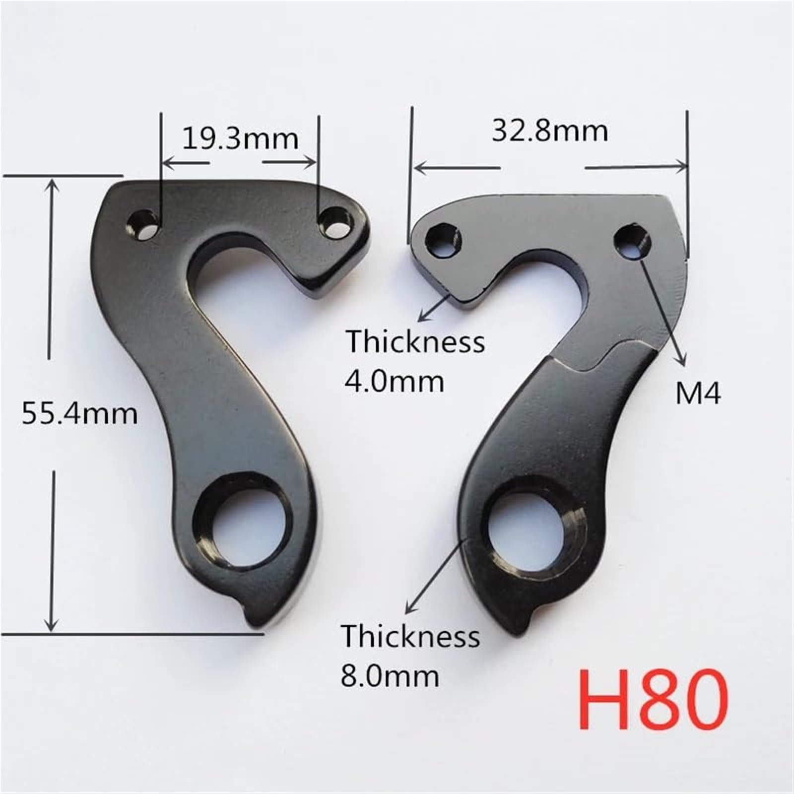 1 patilla de cambio trasera for bicicleta, for PINARELLO, Dogma F8 F10 F12 Prince Norco Valence, for Focus, Author Road Bike Gear Frame Dropout Patilla de cambio de bicicleta(BLACK 1PC CAST HA