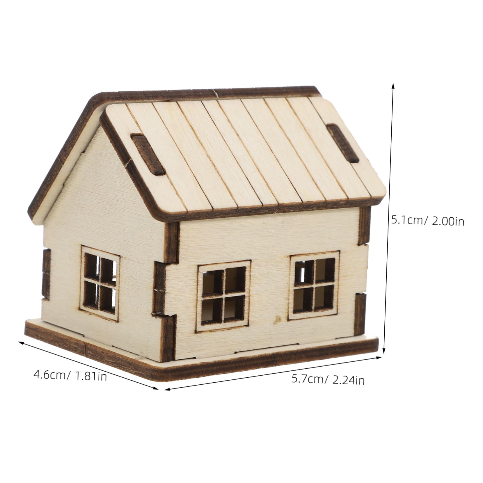 Kisangel DIY Miniature Dollhouse Kit Wooden Puzzle House Model for Adults Tiny House Craft with Decorative Appeal Educational Present for Birthdays Collectors