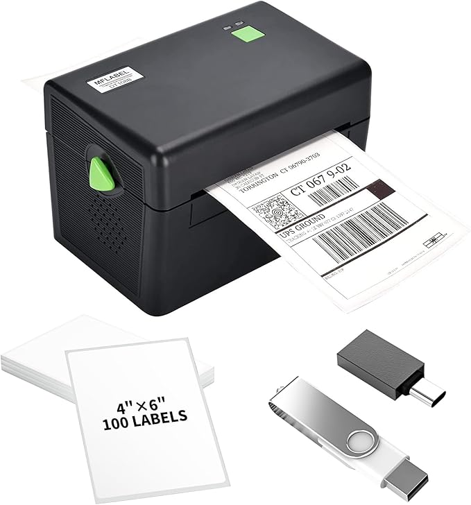 MFLABEL Label Printer, 4x6 Thermal Label Printer Commercial Grade