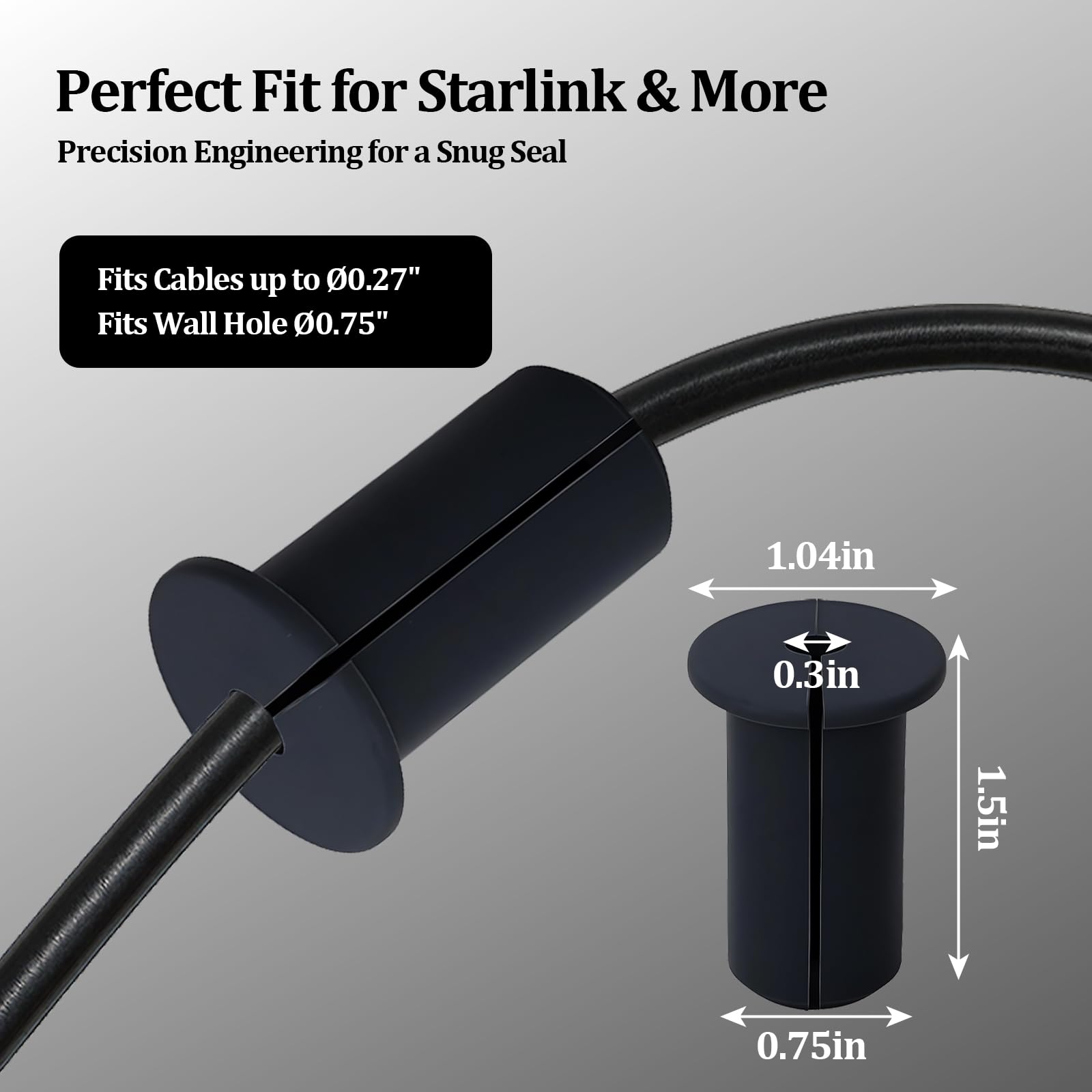 Starlink Cable Grommets - Silicone Wall Pass-Through -2