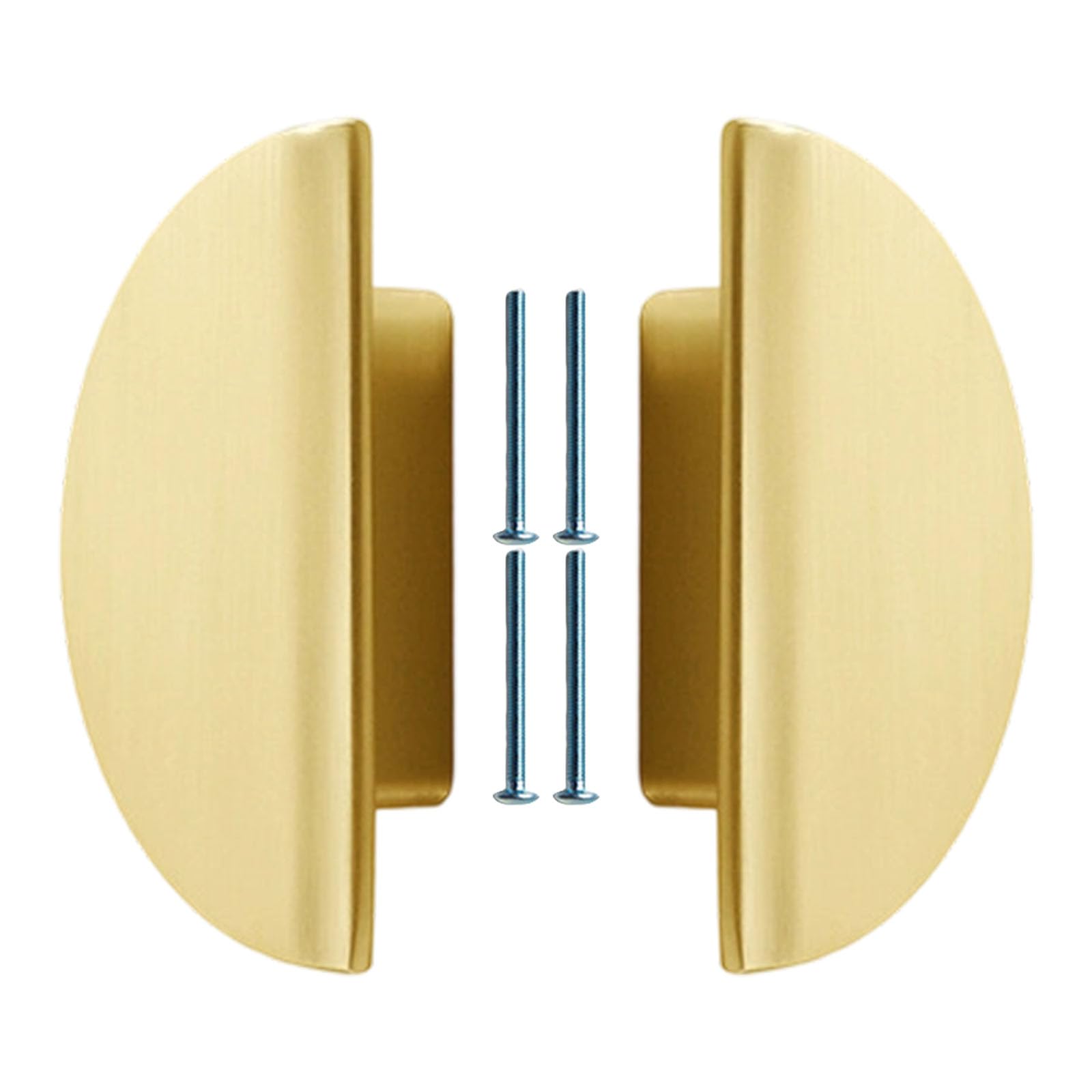 Tsophreniq Ergonomic Semi Cupboard Handles Antique Bronze Drawer Pulls Smooth Grip for Kitchen Wardrobe Furniture Hardware Semicircular Cupboard Knobs