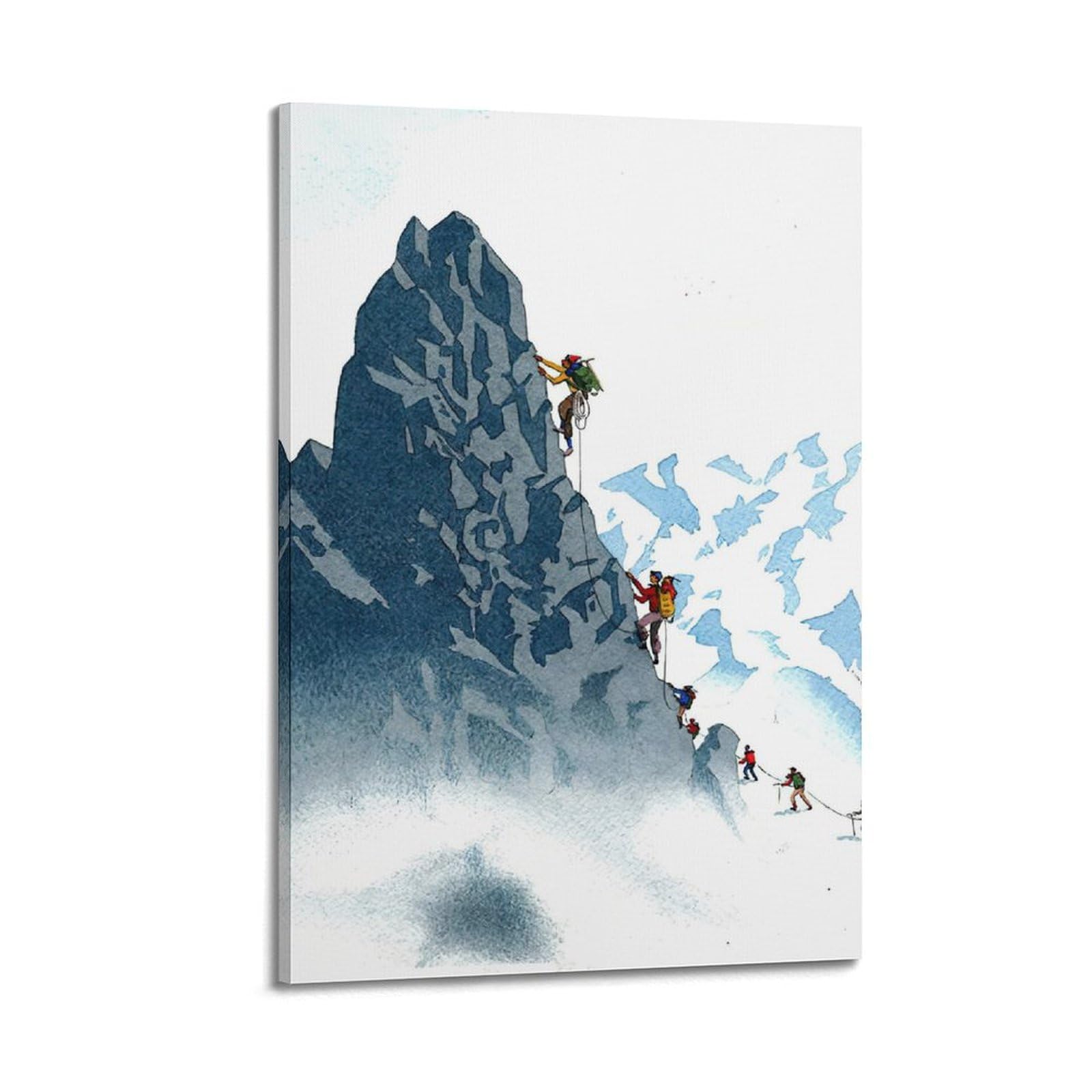 YCGYMX Poster sportivo, stampa artistica da parete su tela, motivo: squadra di arrampicata su roccia, poster decorativo per camera da letto, moderno, per camera da letto, 60 x 90 cm