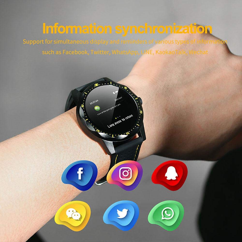 Montre Intelligente Réveil Fitness Tracker Prise en Charge Multilingue IP68 Étanche Bracelet Montre de Sport pour Course, Vélo, l'escalade