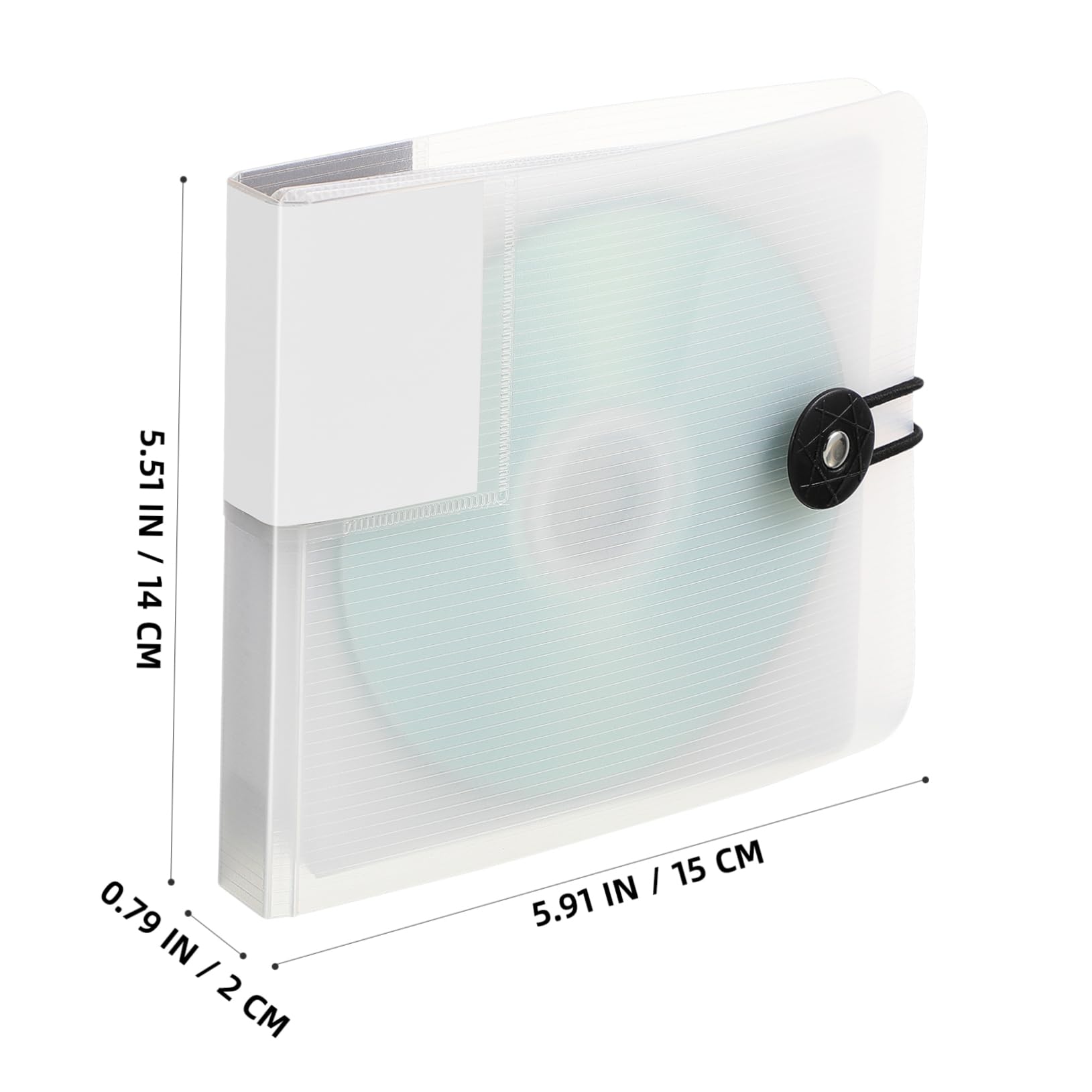 HOODANCOS 12 Capacity Portable CD Dvd Storage Case CD Wallet Organizer Lightweight Travel Bag with Buckle Closure for Disc Protection and Scratch Prevention