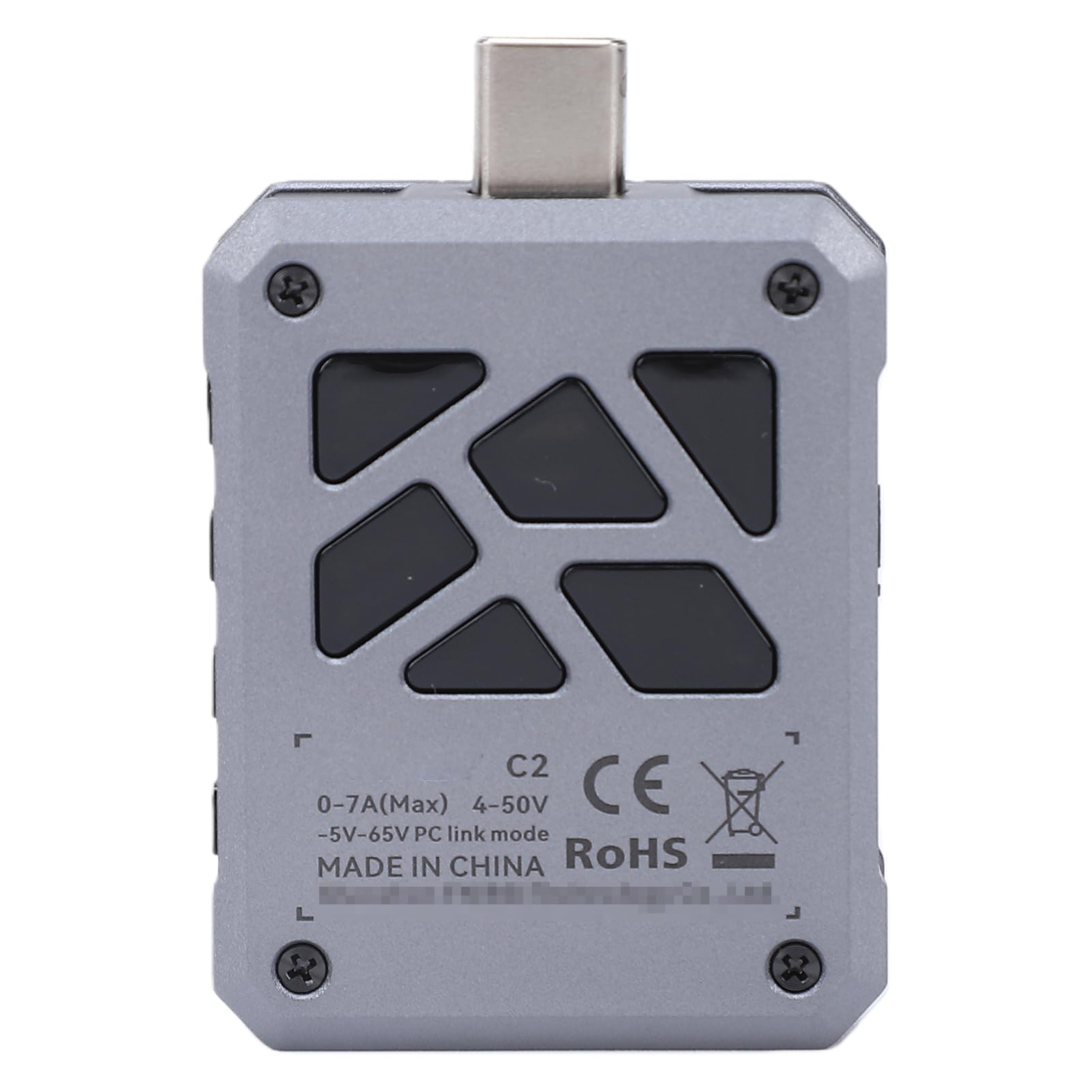 Dpofirs USB-Kabeltester, USB-Leistungsmesser mit 20-Bit-ADC und Schnellladeprotokollerkennung für QC PD SCP AFC VOOC WARP MTK PE-Protokolle, 50 V Hochspannung, 7-stellige Auflösung, Typ-C (FNB-C2)