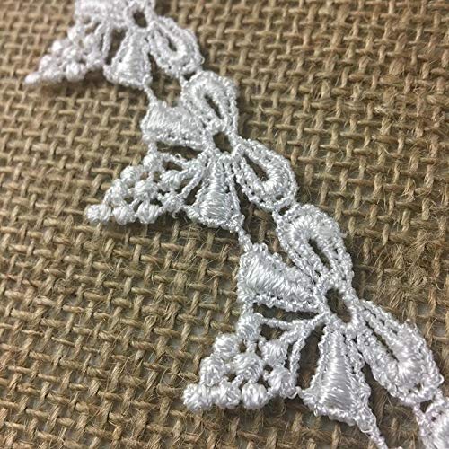 4 Yards, Delicate Bow with Mini Grapes Venice Lace Trim, Rayon, 1.25" Inches