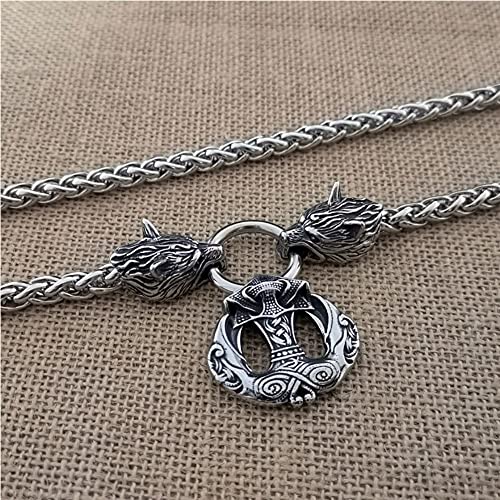 Bijoux scandinaves authentiques en acier inoxydable avec pendentif Thor - 2