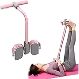 Multifunctional Pedal Puller Resistance Rope, 6 Tube Tension Rope Pull Up Pilate Equipment Yoga Tension Rope Leg Trainer Workout Tool for Full-Body Fitness(Pink)