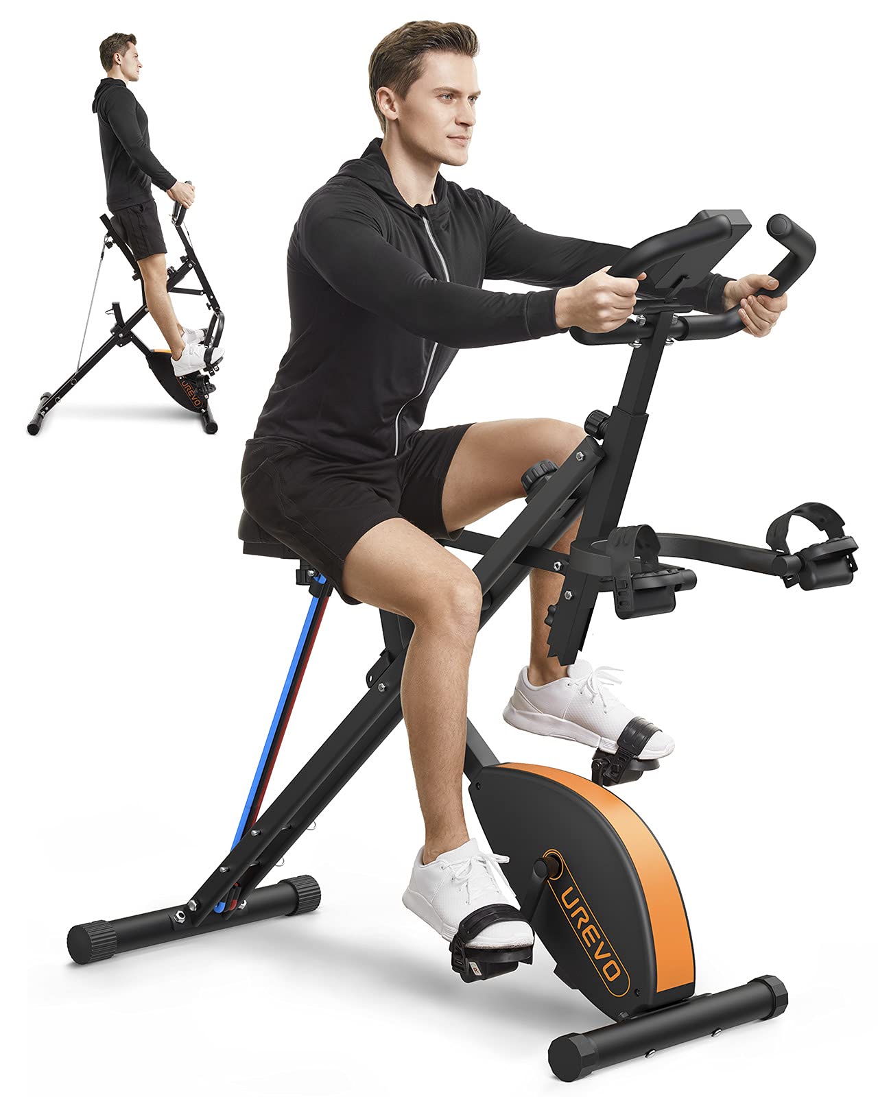 Buy UREVO Exercise Bike, Stationary Bike with APP, Indoor