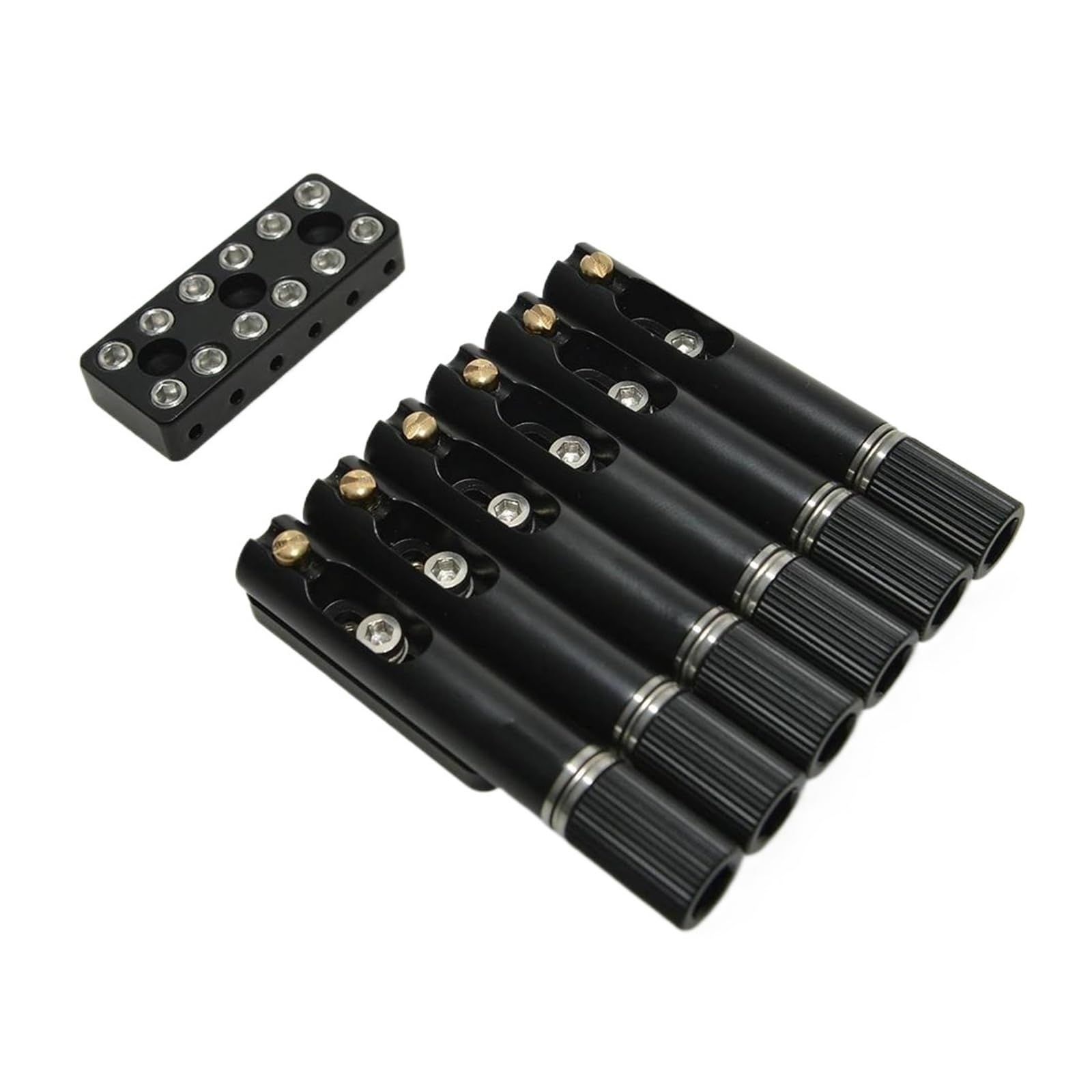 E-Gitarren brücke 1 Satz 6-saitiger Headless-Gitarrensteg Einzelsteg