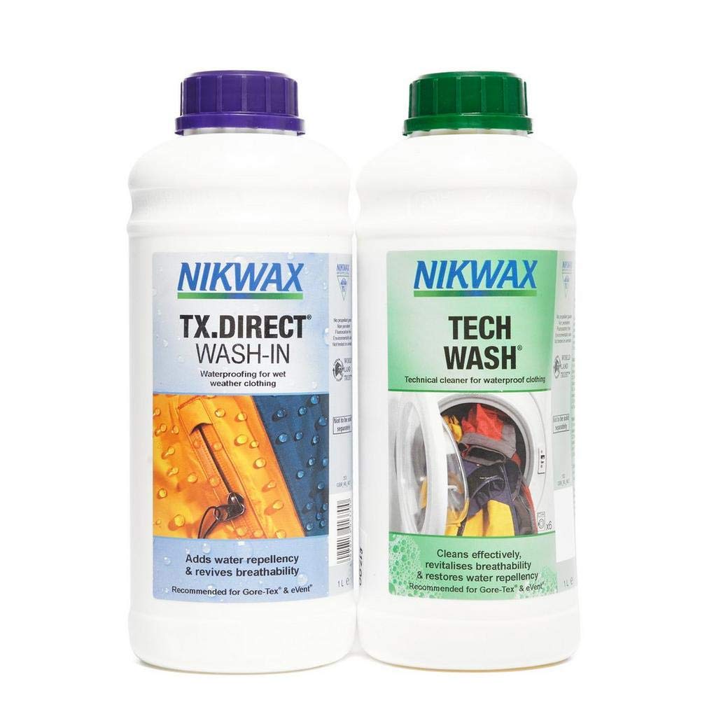 Nikwax Tech Wash and TX. Direct Wash-In Double Pack Transparent 2 x 1L product thumbnail 2