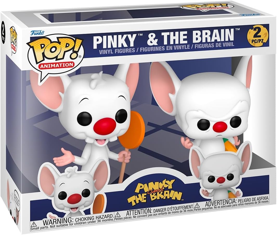 Funko Pop! Animation: Pinky & The Brain, 2-Pack – Collectable Vinyl Figure – Gift Idea – Official Merchandise – Toys for Kids & Adults – Cartoon Fans Funko Pop! Animation: Pinky & The Brain, 2-Pack – Collectable Vinyl Figure – Gift Idea – Official Merchandise – Toys for Kids & Adults – Cartoon Fans