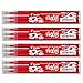 Pilot, Frixion Ball, ricambio per penna a sfera, 4 ricariche, set da 3 pezzi Rot
