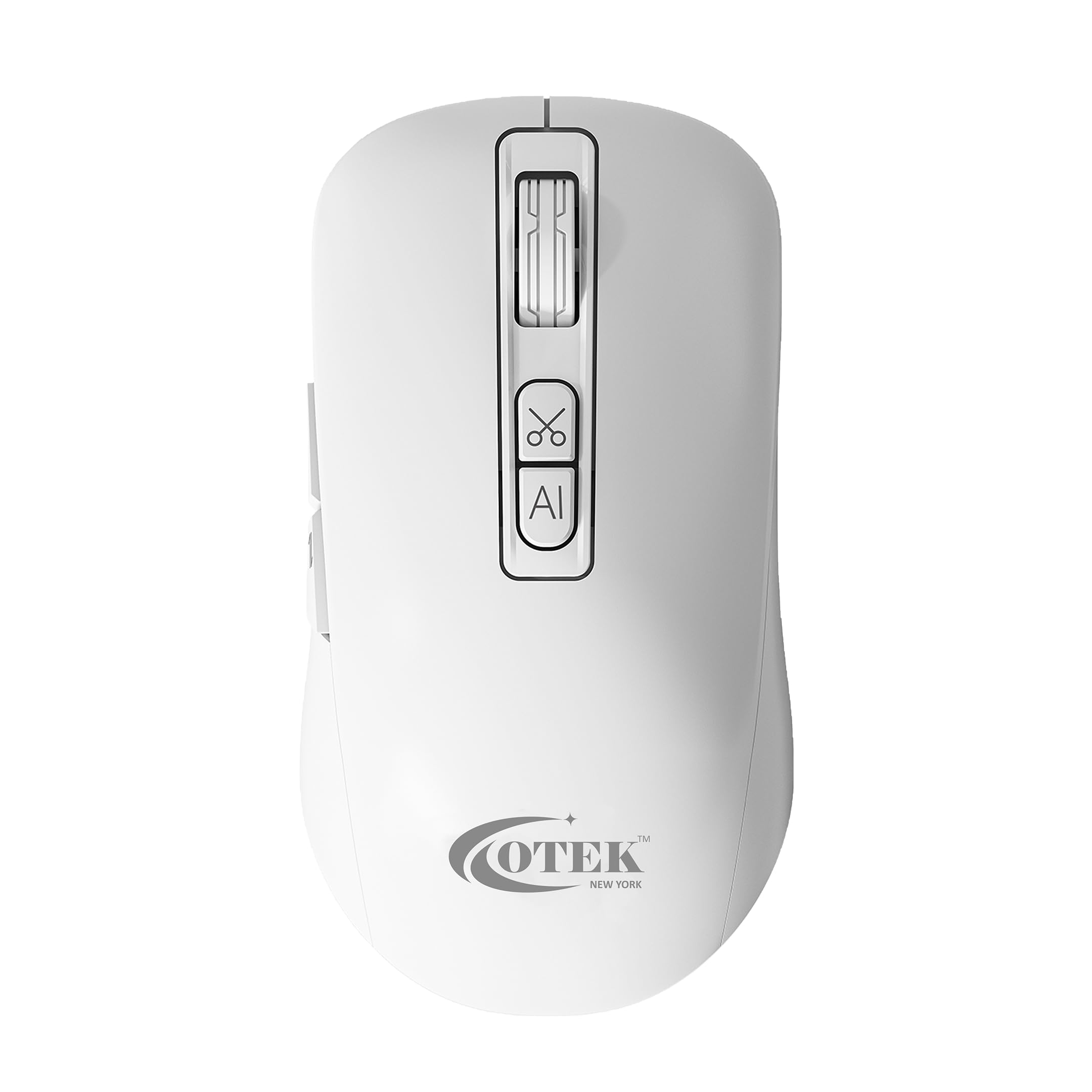 OTEK BM09 Smart AI Mouse Voice & Text Translation, Voice Recognition & Typing, OCR Screenshot, 100+ Languages, AI PPT Creation, AI Excel, Adjustable DPI, Windows & MacOS, Multi-Connectivity (White)-image-6