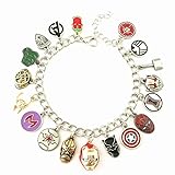 Uizfbnls Superhero Bracelet Metal Bracelet for woman Men (Color 4)