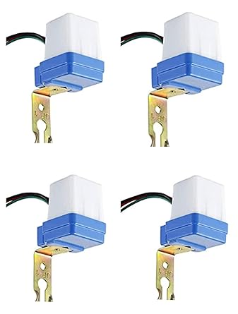 LAMPION ELECTRONICS 220 Volt Auto Day/Night On-Off Photocell Sensor Switch For Lights, Water Proof, Ldr Sensor Switch For Garden, Outdoor Home Lights (4)