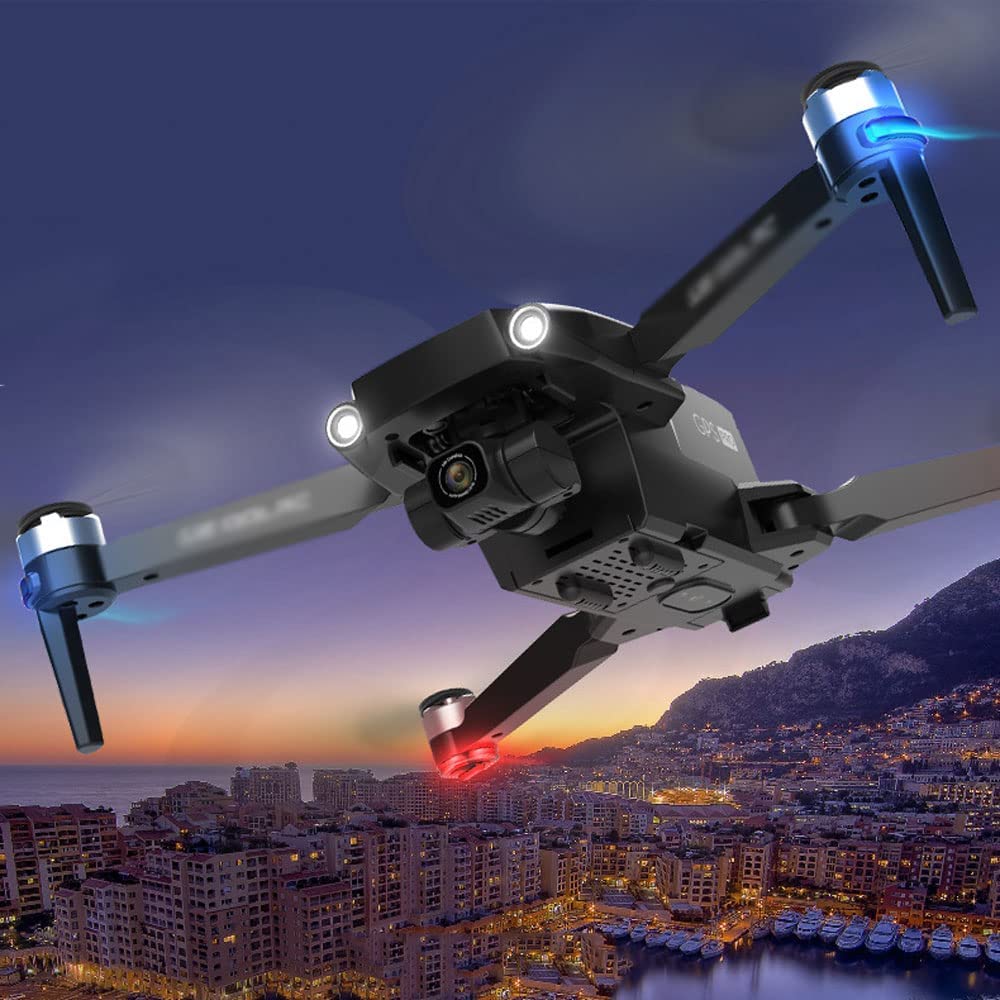 Składany dron GPS z kamerą 6K UHD dla dorosłych, quadkopter z silnikiem bezszczotkowym, automatyczny powrót do domu, śledzenie mnie, odległość zdalnego sterowania 5000 m, zawiera t