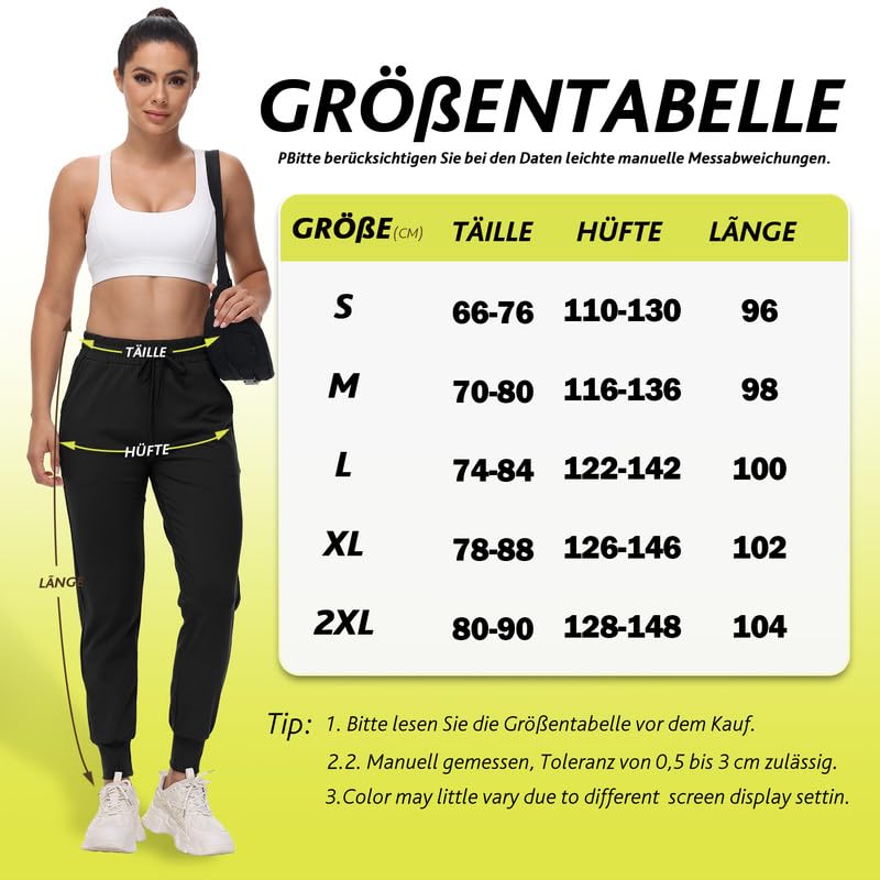 CAMPSNAIL Damskie spodnie sportowe, długie, na co dzień, miękkie, wygodne spodnie treningowe z elastycznym pasem, spodnie dresowe legginsy