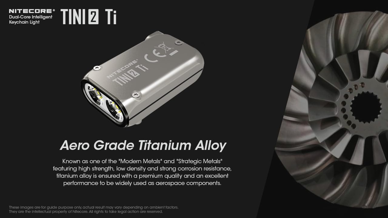 Amazon.com: Nitecore TINI2 Titanium 500 Lumen USB Rechargeable LED