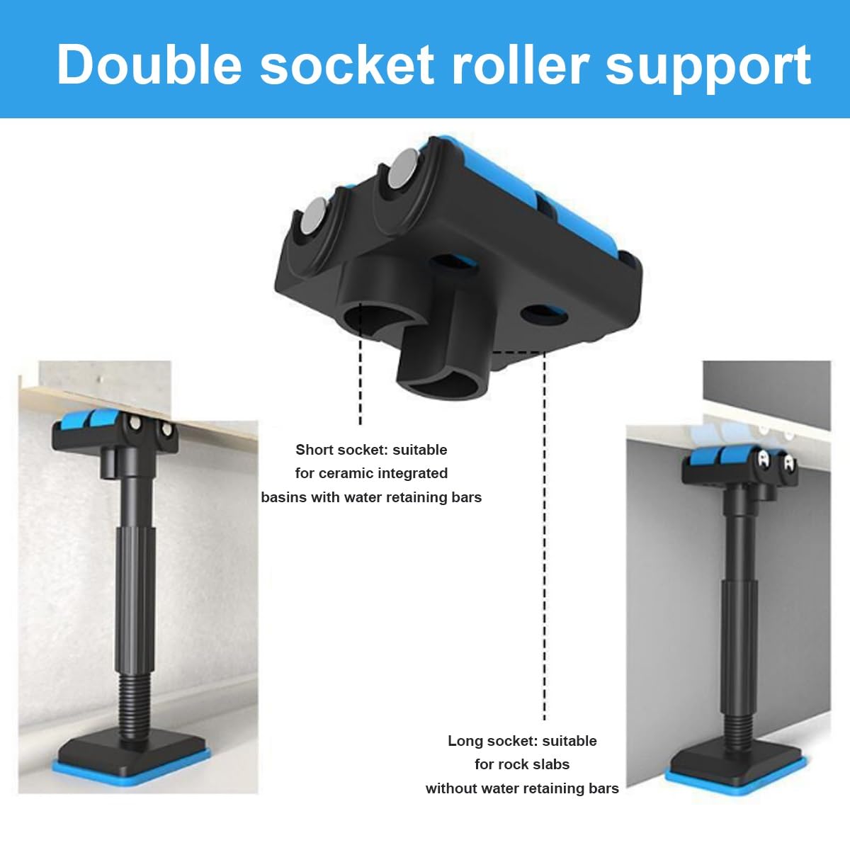 Supports De Levage Télescopiques Pour Meubles - Hauteur Réglable 19-44 Cm - Pour Installer Armoires, Meubles Lourds