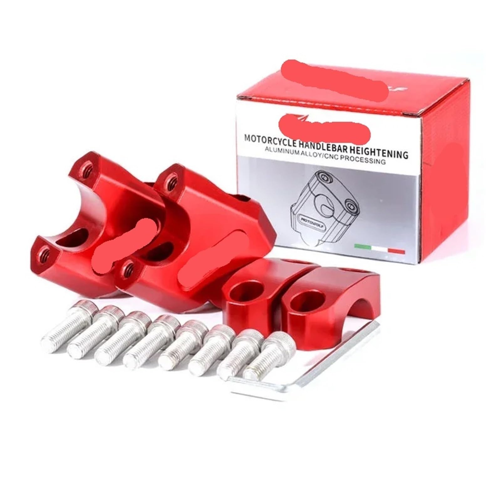 Motorrad Lenkererhöhung Motowolf 22mm 28mm Motorrad Lenker Riser Motocross Lenker Erhöhung Clamp Mount Pit Bike Motorrad Zubehör